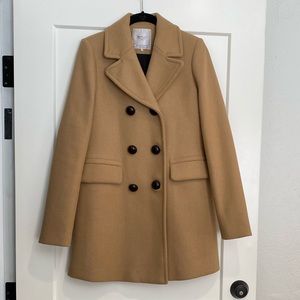 Zara Double Breasted Camel Jacket